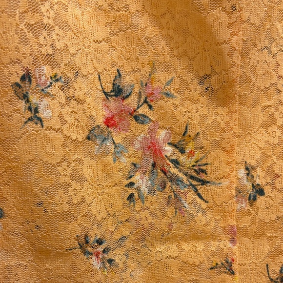 Anthropologie Elodie Peach Floral Lace Blouse NWOT! - Picture 8 of 10